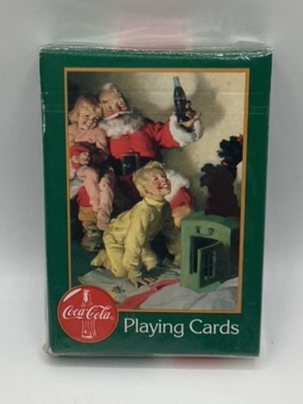 Vintage Coca-Cola Playing Cards Sealed Pack New Christmas‎ Scene Santa